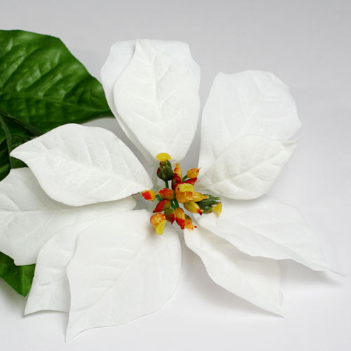 造花 ポインセチア ホワイト 66cm || 通販・販売